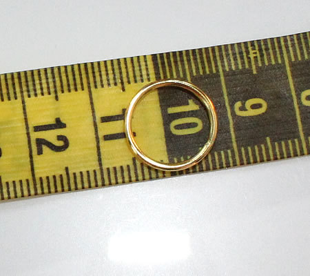 10x Open Ring Goudkleurig 14 mm