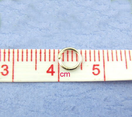 1200 stuks Open ring donker zilver