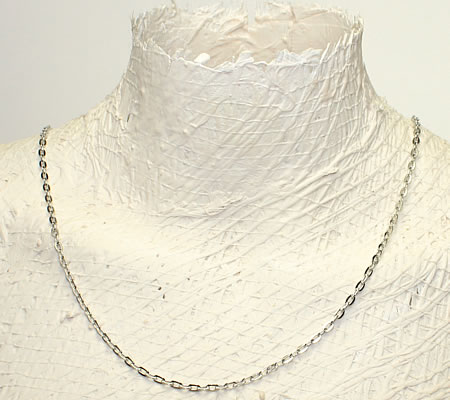 5 Meter Donker Zilver Ketting 