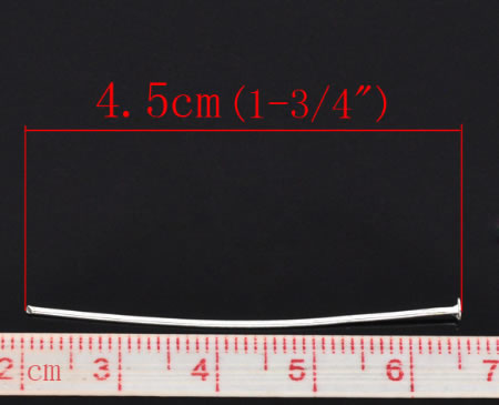 350x nietstiften lichtzilver 45 mm
