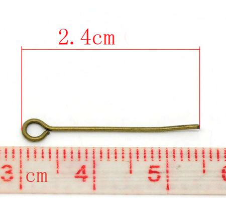 600x Kettelstiften Brons 24 mm