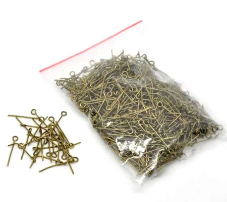 600x Kettelstiften Brons 24 mm