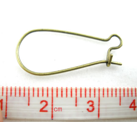 50 stuks Bronzen oorbelhaakjes