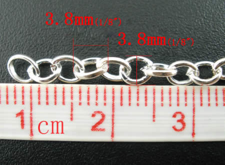 Ketting / Jasseron Licht Zilver