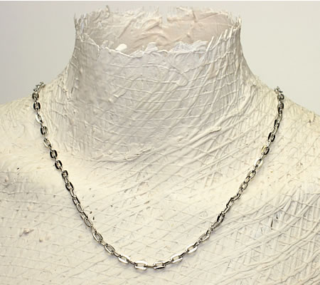 4 Meter Ketting Donker Zilver
