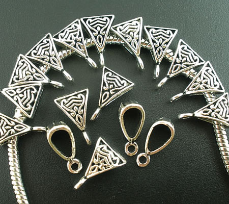 1x Bedelhanger (bail)  Donker Zilver