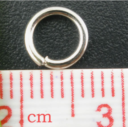 Open Ring Donker Zilver