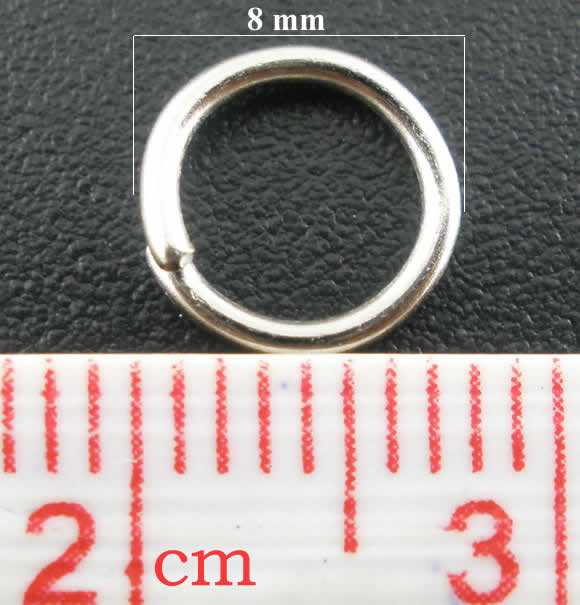 Open Ring Donker Zilver