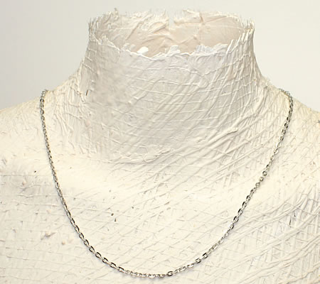 3 Meter Ketting Donker Zilver Platte Schakel