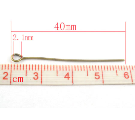 400x Kettelstiften Brons 40 mm