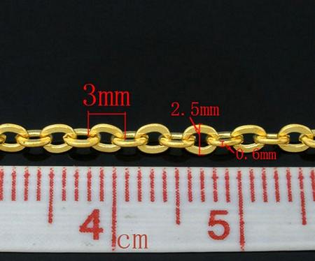 Ketting / Jasseron Goudkleurig