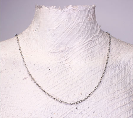 5 meter schakelketting Donker Zilver