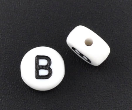 1x Letterkraaltje "B"