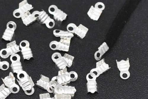 10 stuks koordklem Lichtzilver