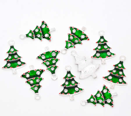 1x Kerst Bedeltje Kerst boompje
