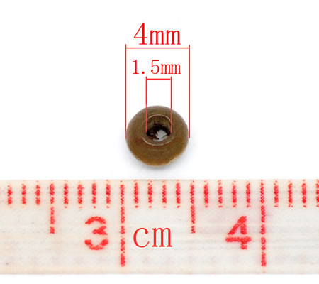 1500 stuks houten kraaltjes mix 4 mm