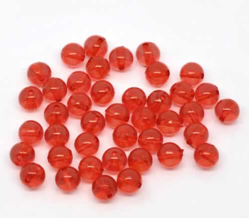 50 Stuks Transparant Acryl Rood