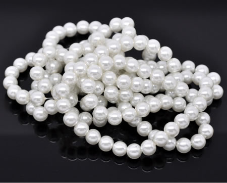 Glasparel Snoertje 10 mm Wit