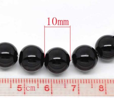 Glasparel Snoertje 10 mm Zwart