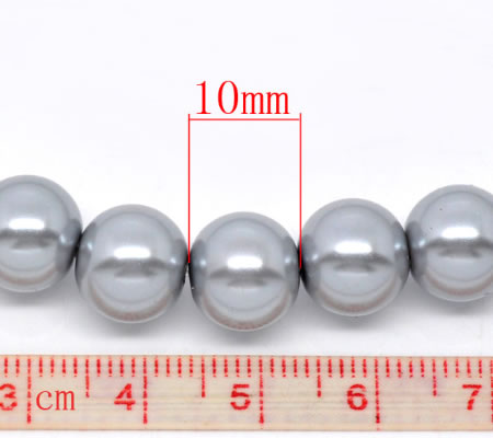 Glasparel Snoertje 10 mm Zilver Grijs