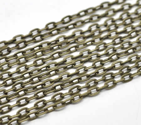 5 meter Bronzen Ketting (stevige ketting)