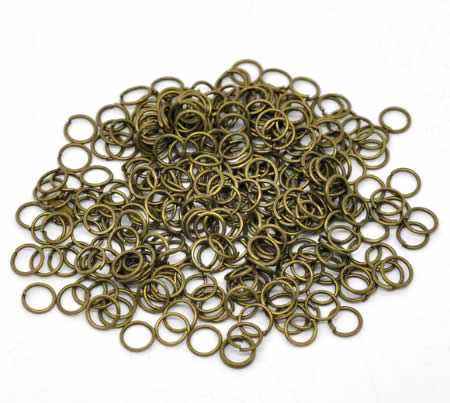 200 stuks Open ring brons