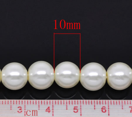 Glasparel 10 mm Gebroken Wit