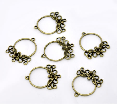 1x Hanger met bloemetjes