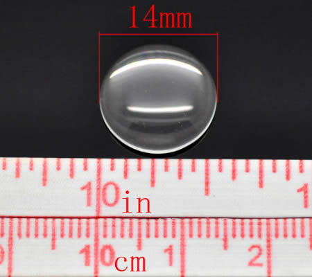 Glas Cabochon rond 14 mm