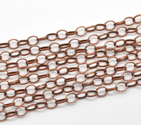 4 meter roodkoper ketting