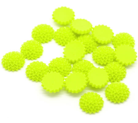 Cabochon chrysant Lime Groen