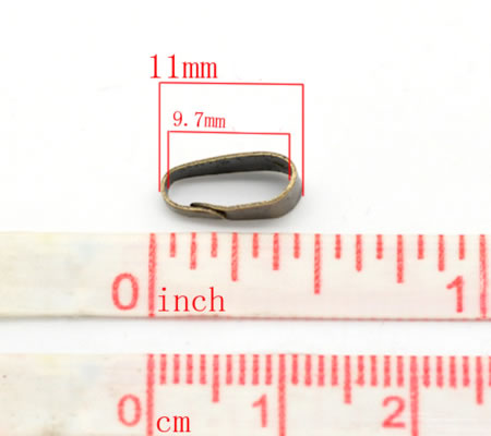 5 x Bedelhanger Brons 11 mm
