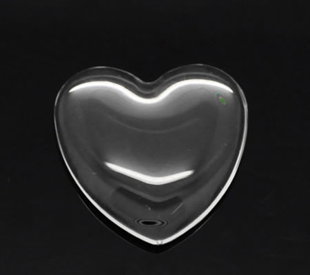 1x cabochonbedel Brons incl, glascabochon