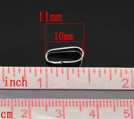 10 stuks bedelhanger Lichtzilver
