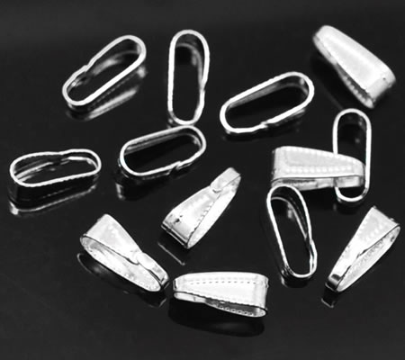 10 stuks bedelhanger Lichtzilver