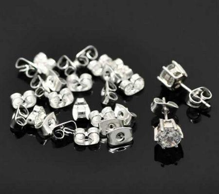 30 stuks stoppertjes licht zilverkleurig (15 paar)