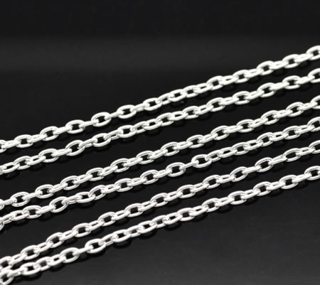 Ketting / Jasseron Licht Zilver