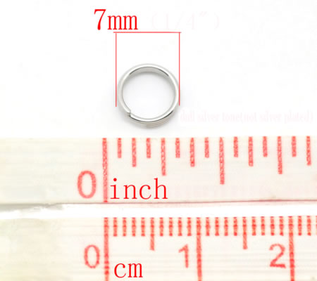 50x roestvrijstalen (304) Splitring 7 mm