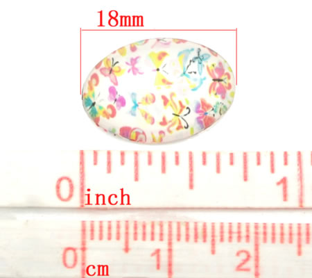 Glazen Cabochon 18 x 13 mm