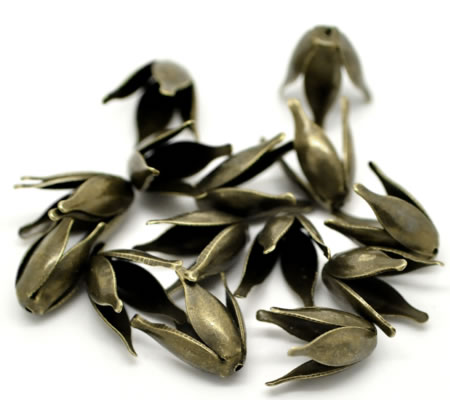 2x Kapjes Brons 10 mm