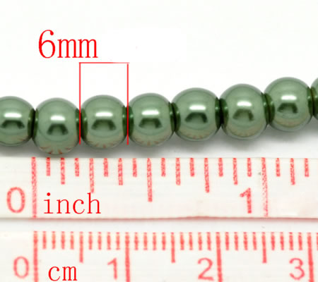 Snoertje Glasparel 6 mm Groen