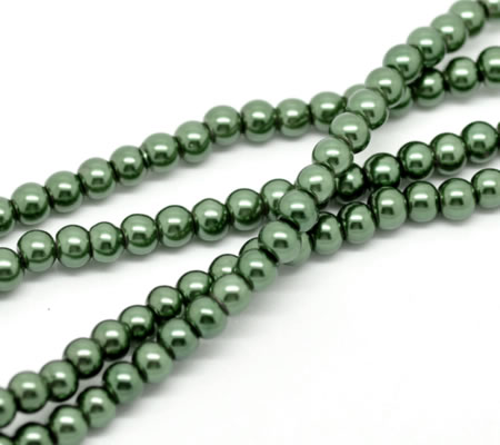 Snoertje Glasparel 6 mm Groen