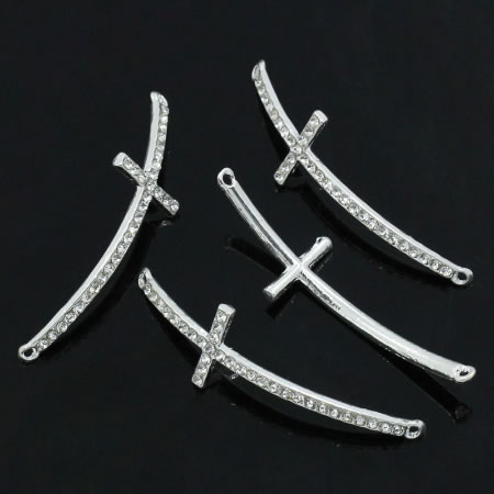 1x Armband Connector Licht Zilver