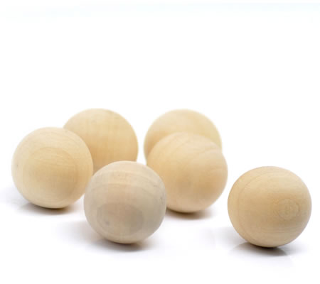 Houten bal zonder rijggat