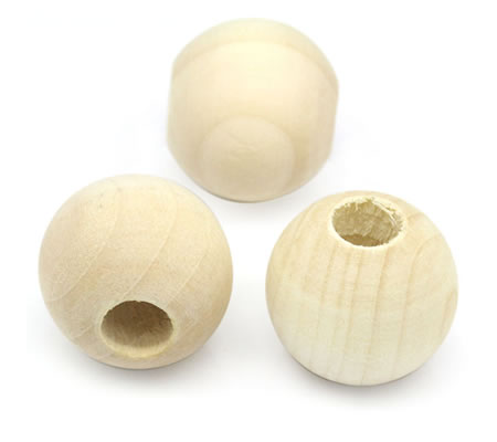Houten kraal 25 mm
