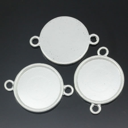 1x Connector 20 mm licht zilver