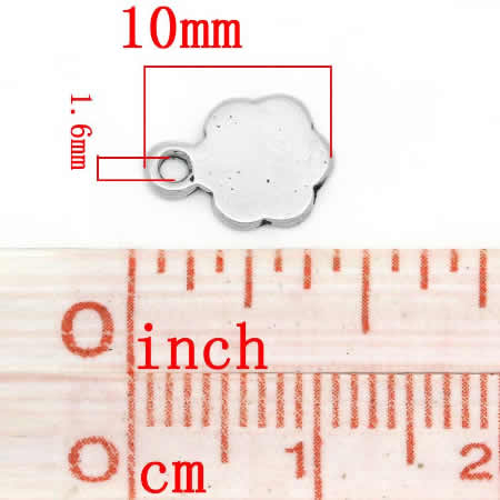 20 stuks Mini Bedeltjes Donker zilver