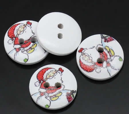 Houten Knoop Kerst