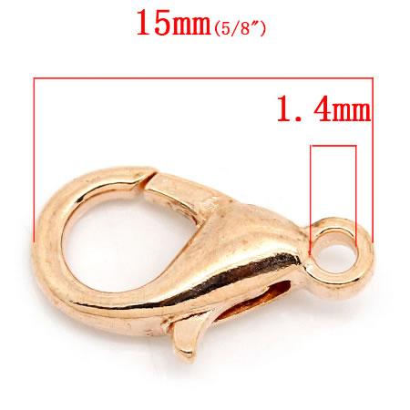 2x Lobsterslotjes Rosegold
