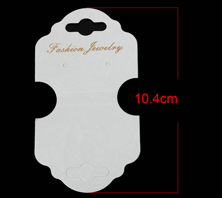 10x oorbellen / ketting kaartjes wit/goud